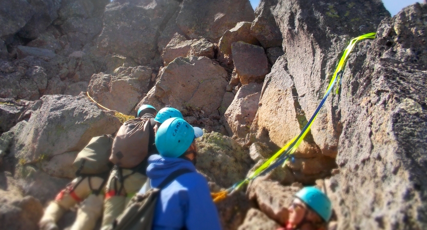 rock climbing adventure for boys